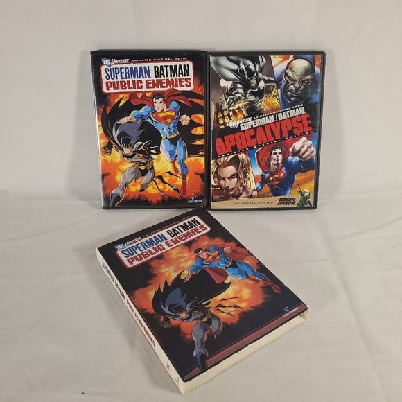 DC Universe Lot of 2 DVD: Superman / Batman Apocalypse + Public Enemies - Picture 2 of 13